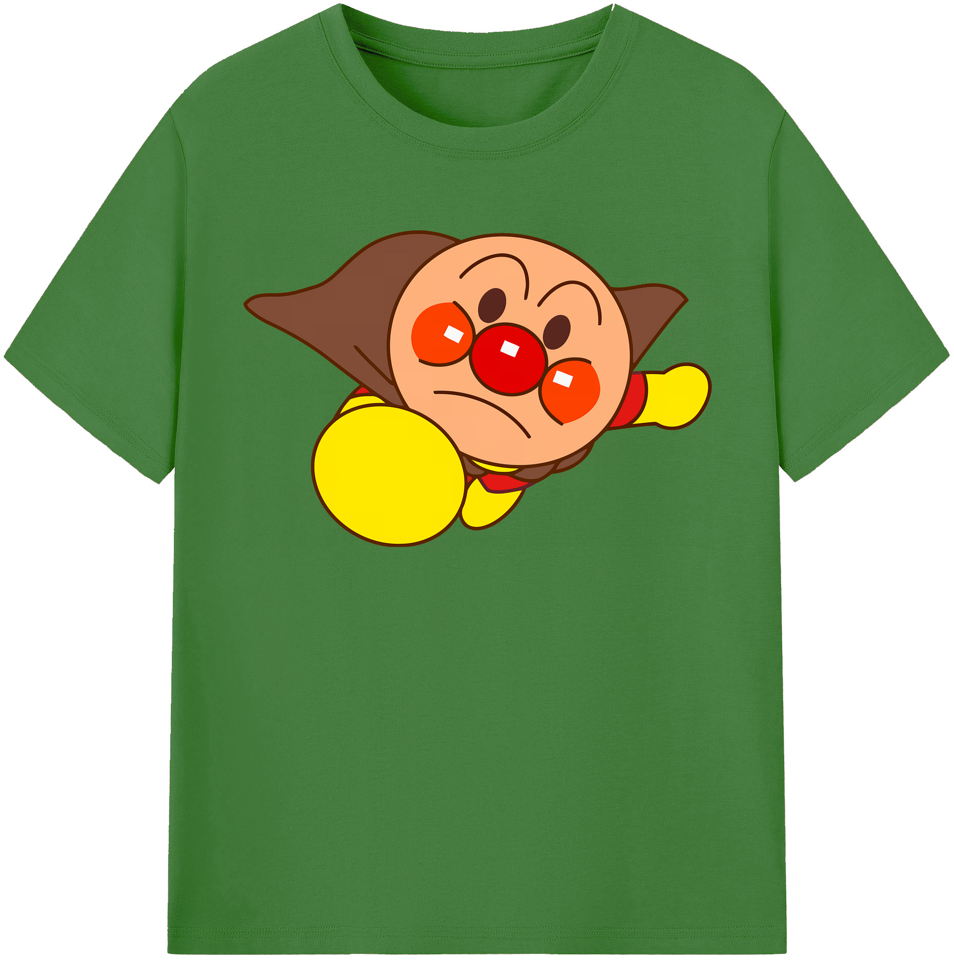 （画像用） アンパンマン Anpanman レディースカジュアルプリントTシャツ（綿100％）